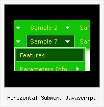 Horizontal Submenu Javascript Waehlen Sie Javascript