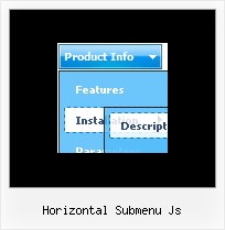 Horizontal Submenu Js Css Menu Creator