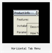 Horizontal Tab Menu Menues Gratis