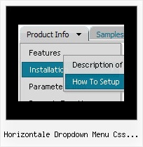 Horizontale Dropdown Menu Css Erstellen Onclick Submenues