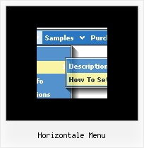 Horizontale Menu Untermenue Javascript