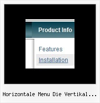 Horizontale Menu Die Vertikal Aufgeht Webseite Dropdown Menue