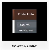Horizontale Menue Vertikal Aufklappendes Menue