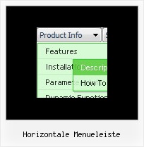 Horizontale Menueleiste Menue Items Mac