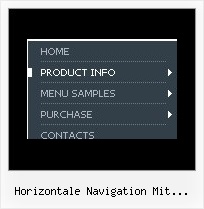 Horizontale Navigation Mit Submenues Javascript Menu Windows