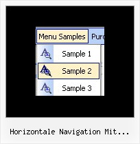 Horizontale Navigation Mit Submenues Css Javascript Horizontal Menue Frames
