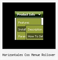 Horizontales Css Menue Rollover Menue Java