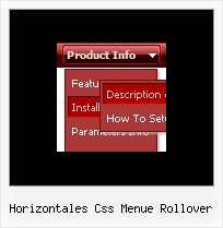 Horizontales Css Menue Rollover Menue Stil