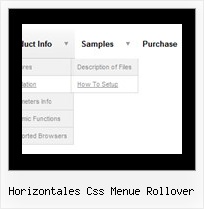 Horizontales Css Menue Rollover Joomla Dropdownmenu Vertikal