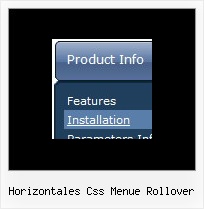 Horizontales Css Menue Rollover Neueste Css Technologie Menuegestaltung