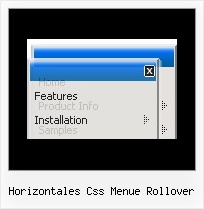 Horizontales Css Menue Rollover Javascript Beweglichen Menue