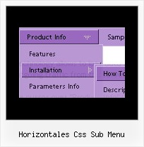 Horizontales Css Sub Menu Menuestil Windows