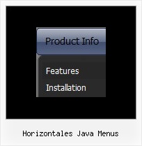 Horizontales Java Menus Menue Seiten