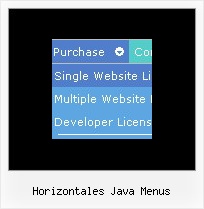 Horizontales Java Menus Html Schaltflaeche Bild