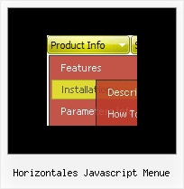 Horizontales Javascript Menue Ajax Bewegliches Menue