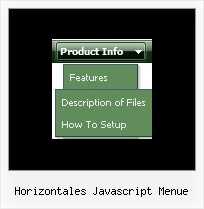 Horizontales Javascript Menue Javascript Rollout Menue