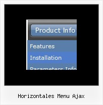 Horizontales Menu Ajax Create Menue Html