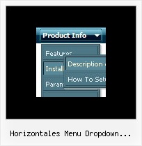 Horizontales Menu Dropdown Javascript Context Menue