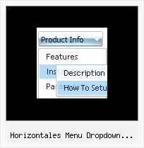 Horizontales Menu Dropdown Javascript Html Menuleiste