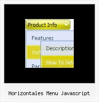 Horizontales Menu Javascript Dhtml Menu In Firefox
