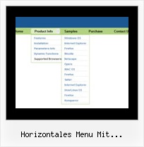 Horizontales Menu Mit Horizontalem Submenu Js Menue Externer Link