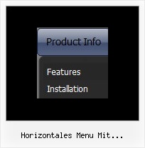 Horizontales Menu Mit Horizontalem Submenu Html Menue Aufklappen Horizontal