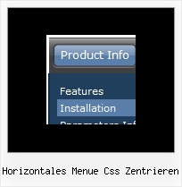 Horizontales Menue Css Zentrieren Dhtml Neues Menue