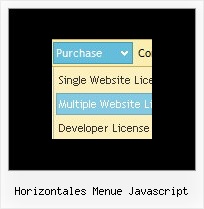 Horizontales Menue Javascript Dynamisches Menue Php