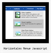 Horizontales Menue Javascript Beispiel