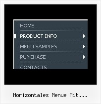 Horizontales Menue Mit Horizontalem Submenue Fenster Javascript