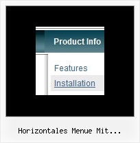 Horizontales Menue Mit Horizontalem Submenue Iweb Website Inhalte Menue Laden