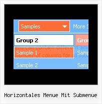 Horizontales Menue Mit Submenue Javascript Dropdown Menue Einstellen