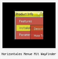 Horizontales Menue Mit Wayfinder Html Menuesystem