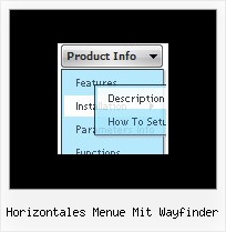 Horizontales Menue Mit Wayfinder Vertical Drop Down Menu