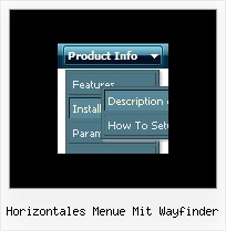 Horizontales Menue Mit Wayfinder Submenu