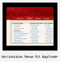 Horizontales Menue Mit Wayfinder Dhtml Menu Bilder