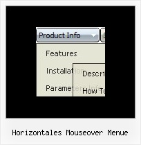 Horizontales Mouseover Menue Css Scrolldownmenue