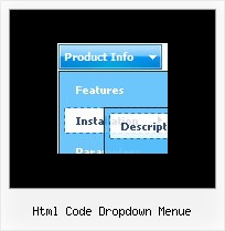 Html Code Dropdown Menue Horizontale Menueleiste