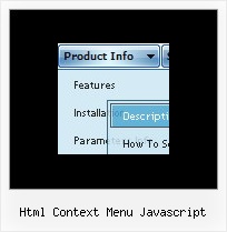 Html Context Menu Javascript Mouseover Menues