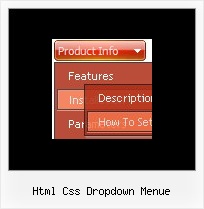 Html Css Dropdown Menue Roll On Menue