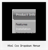Html Css Dropdown Menue Html Create Menue