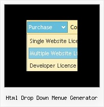 Html Drop Down Menue Generator Beispiel De Menu