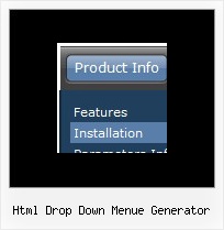 Html Drop Down Menue Generator Untermenues Html