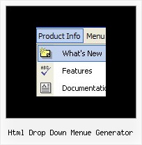 Html Drop Down Menue Generator Javascript Klapp Baum