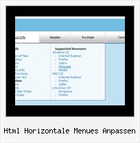 Html Horizontale Menues Anpassen Zwei Getrennte Menues