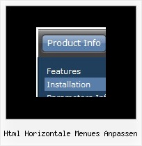 Html Horizontale Menues Anpassen Dhtml Menue Fuer Joomla 1 5