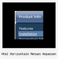 Html Horizontale Menues Anpassen Flash Menue Probe