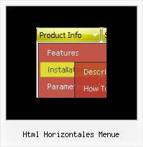 Html Horizontales Menue Menu Zentrieren