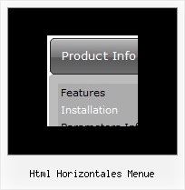 Html Horizontales Menue Flyout