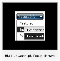 Html Javascript Popup Menues Dhtml Menu Registerkarte